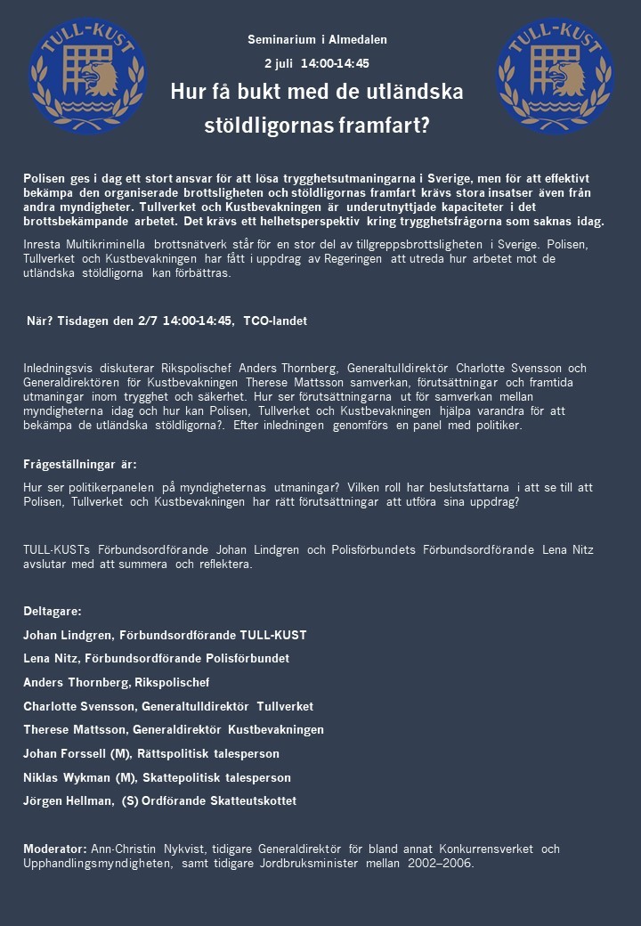 Almedalen inbjudan 2019