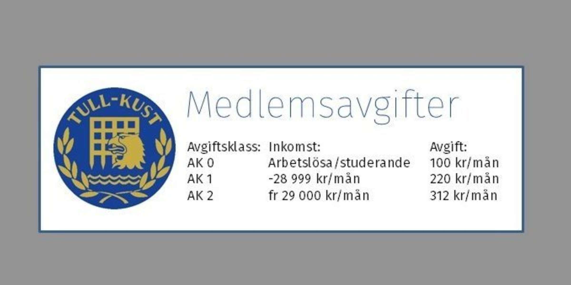 Medlemsavgift 2020 utan text