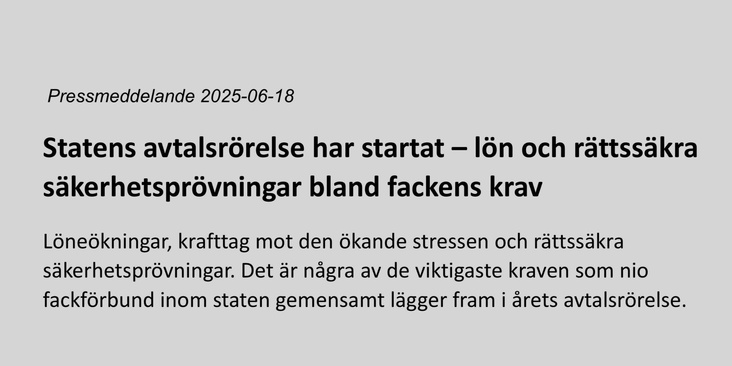 Pressmeddelande hemsida avtal 2025